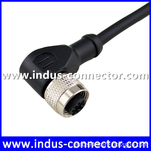M12 5 pin 1m 2m 3m 10m 20m 30m connector tuerca could choose male to female molded cable pvc pur material